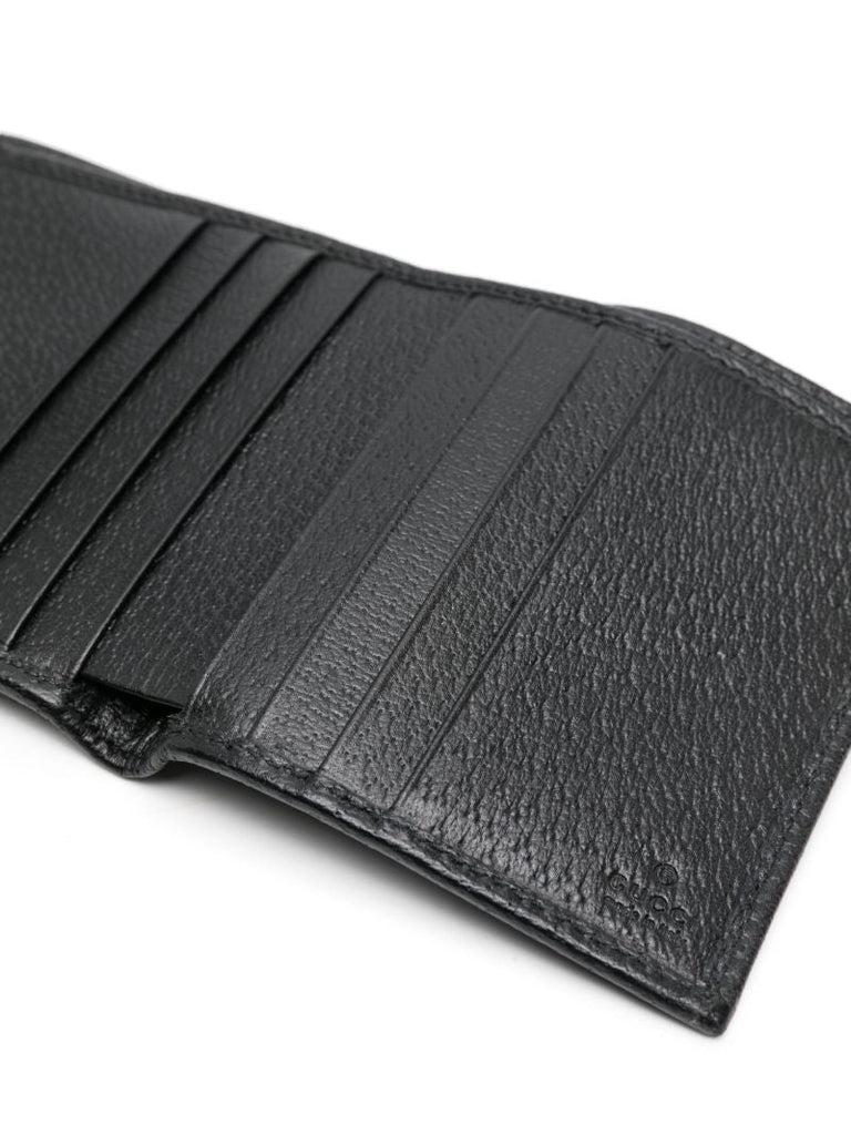 Black Gg Crystal Bi-fold Wallet