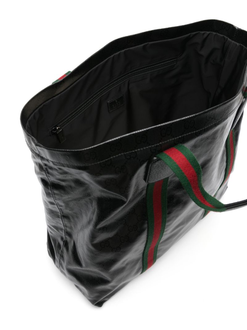 Black Gg Crystal Medium Tote Bag