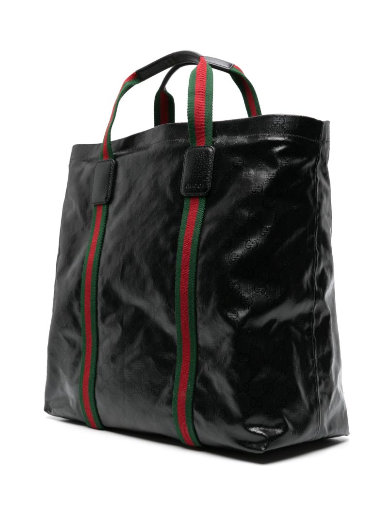 Black Gg Crystal Medium Tote Bag