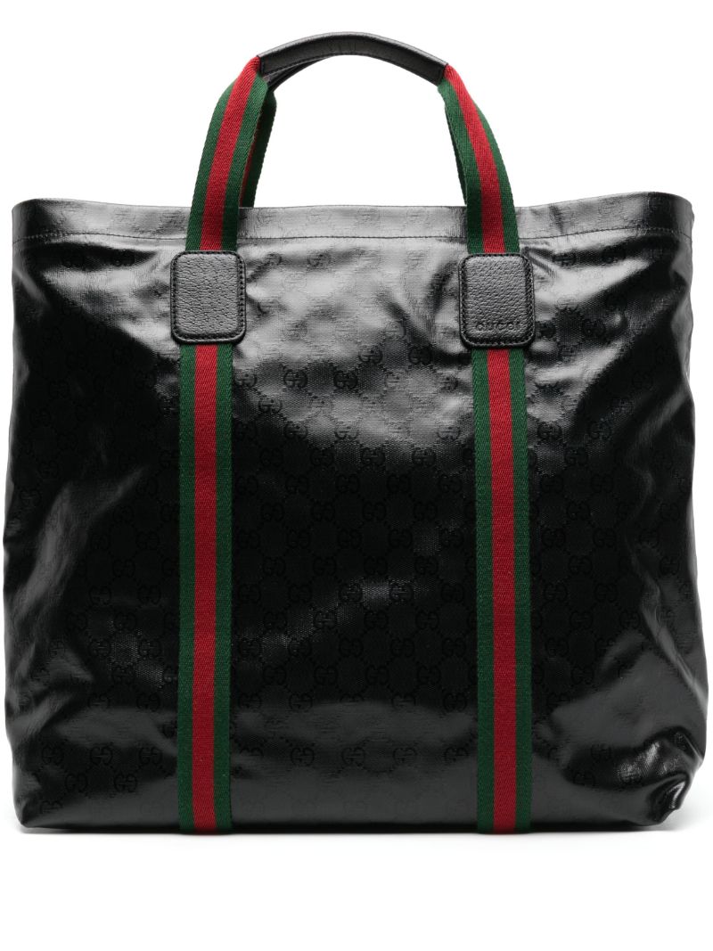 Black Gg Crystal Medium Tote Bag