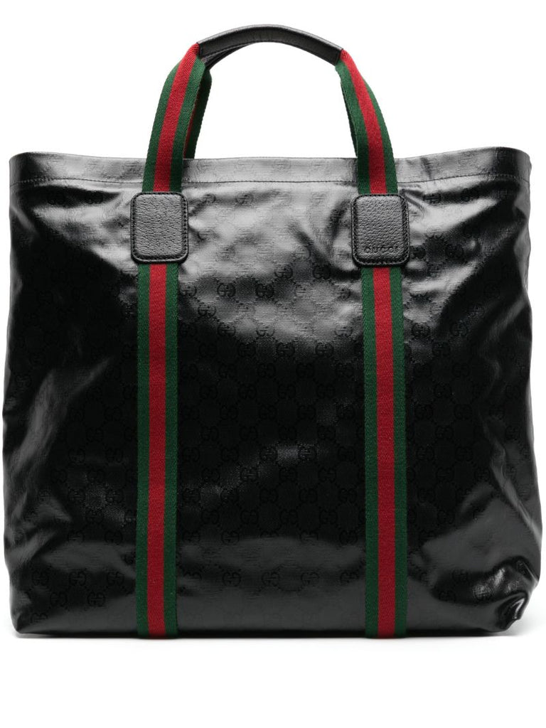Black Gg Crystal Medium Tote Bag