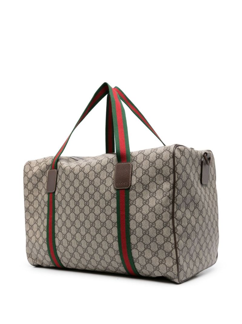 Neutral Gg Supreme Large Duffle Bag