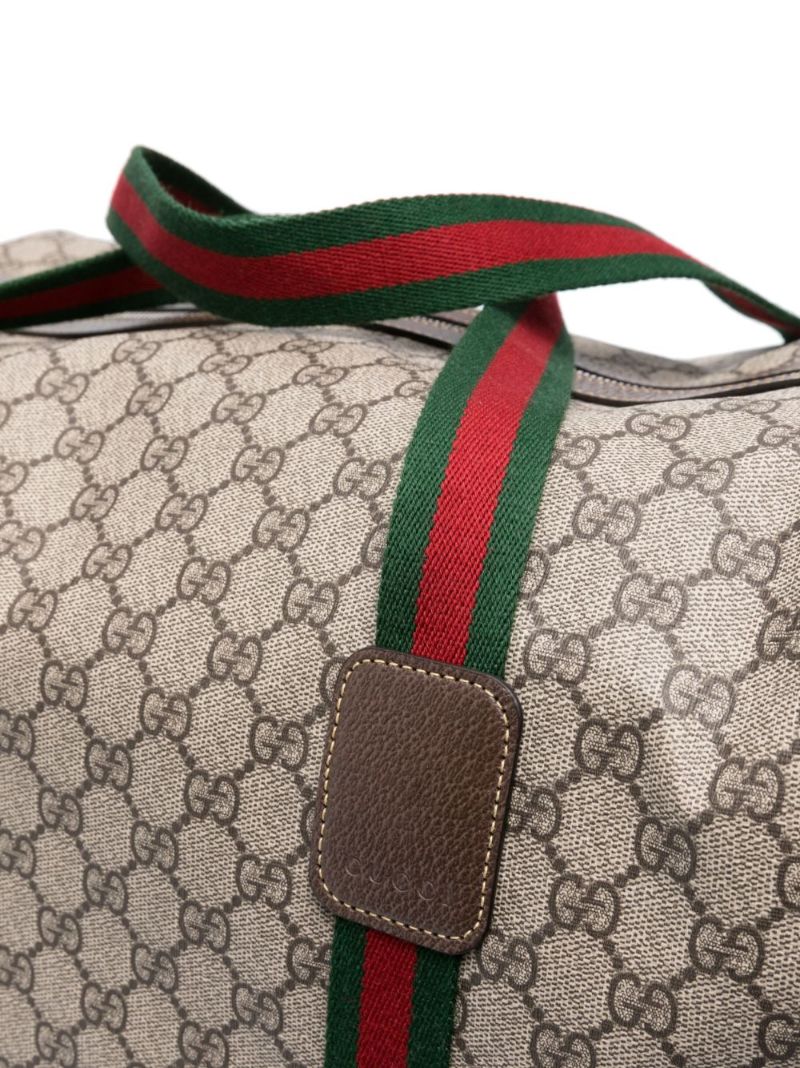 Neutral Gg Supreme Large Duffle Bag