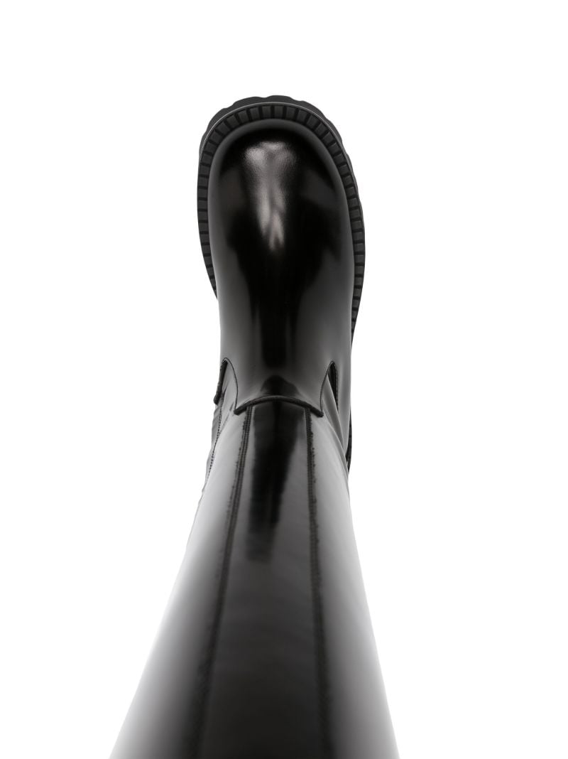 Black Vagabond Knee High Leather Boots