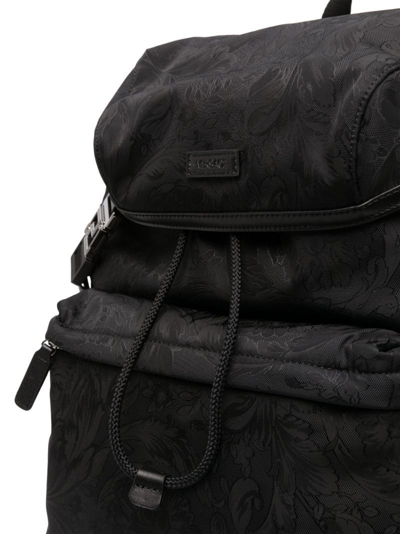 Black Neo Nylon Jacquard Backpack