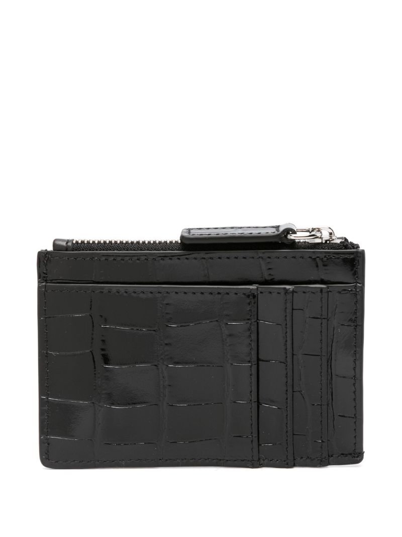 Black Medusa Plaque Crocodile Effect Wallet