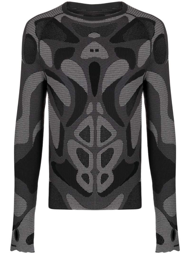 Grey Intarsia Sweater