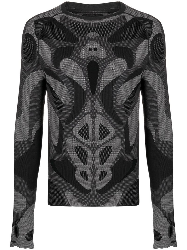Grey Intarsia Sweater