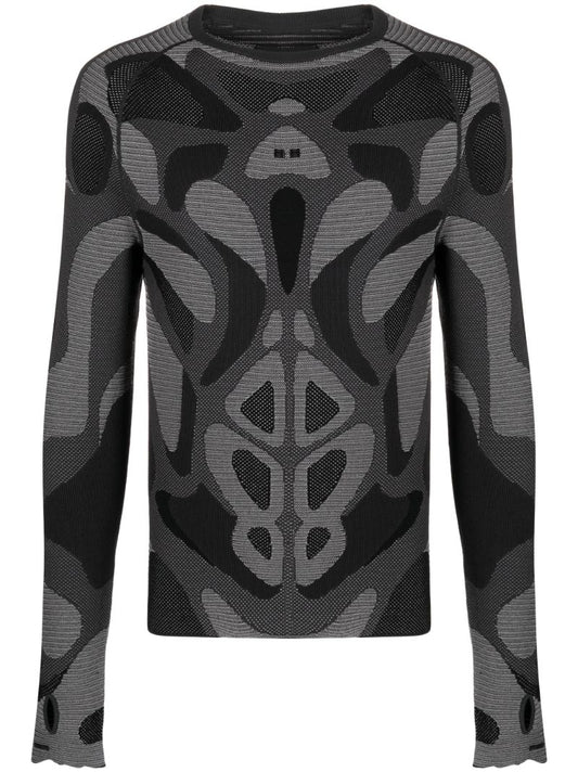 Grey Intarsia Sweater