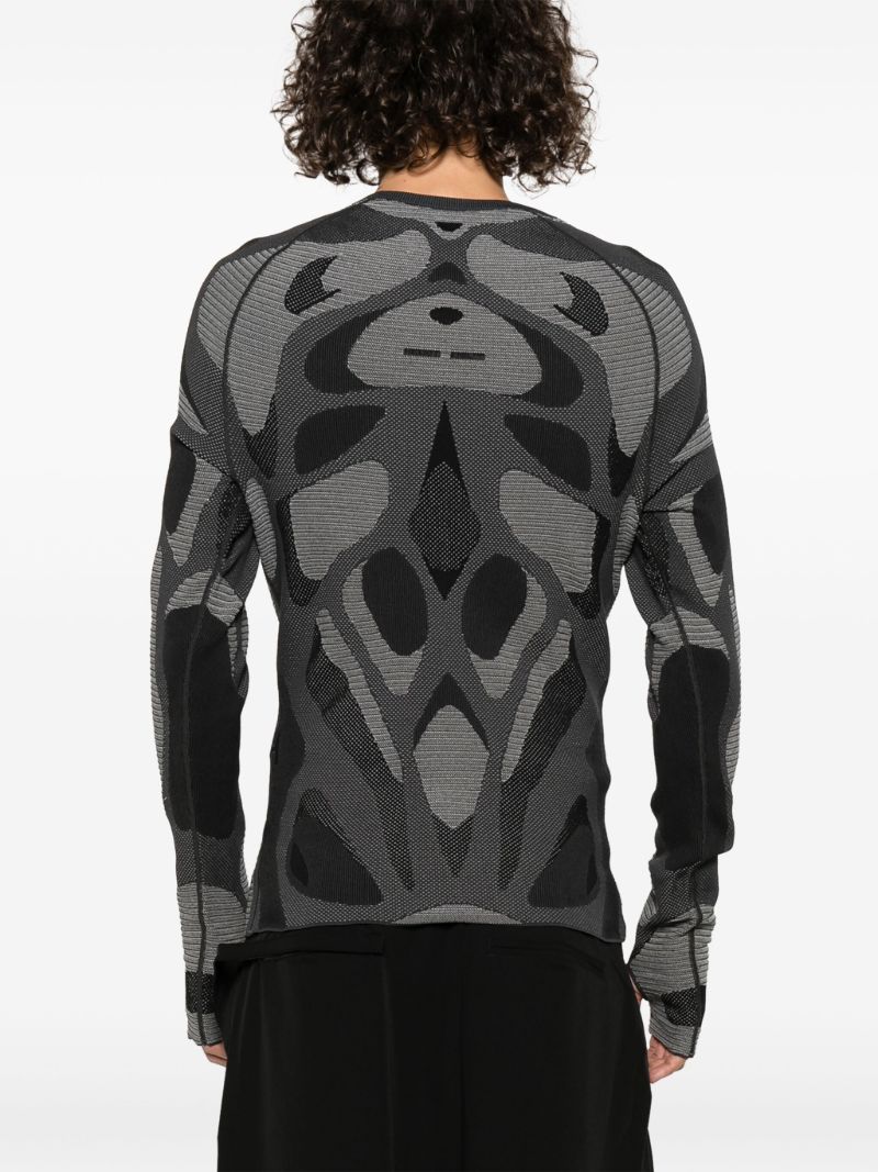 Grey Intarsia Sweater