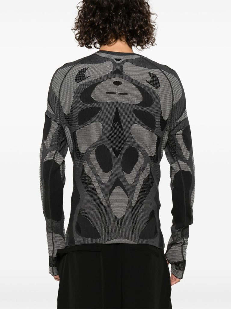 Grey Intarsia Sweater