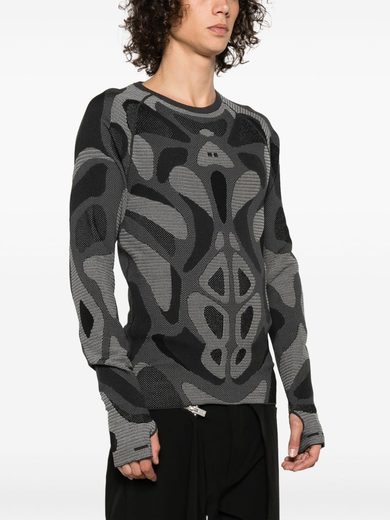 Grey Intarsia Sweater