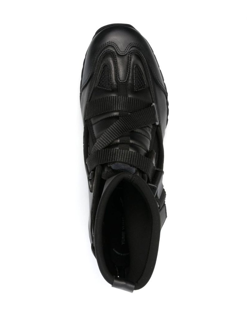 Black Cloud Walker High-top Sneakers