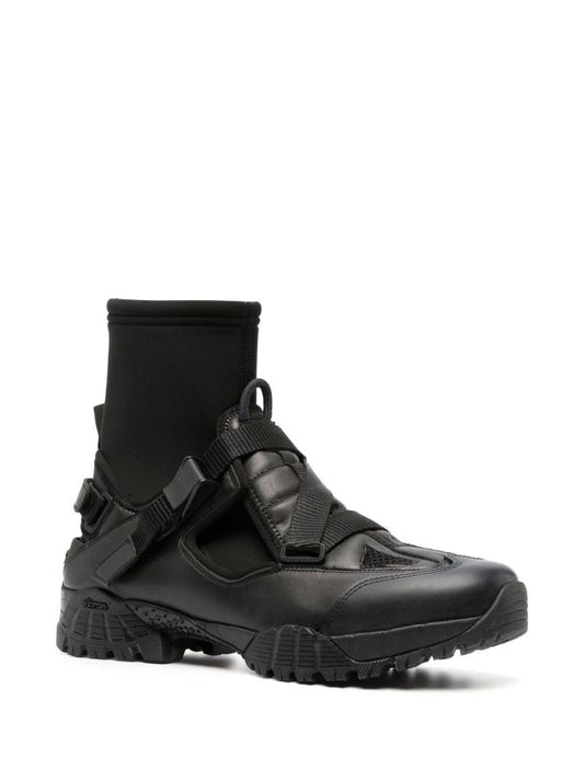 Black Cloud Walker High-top Sneakers