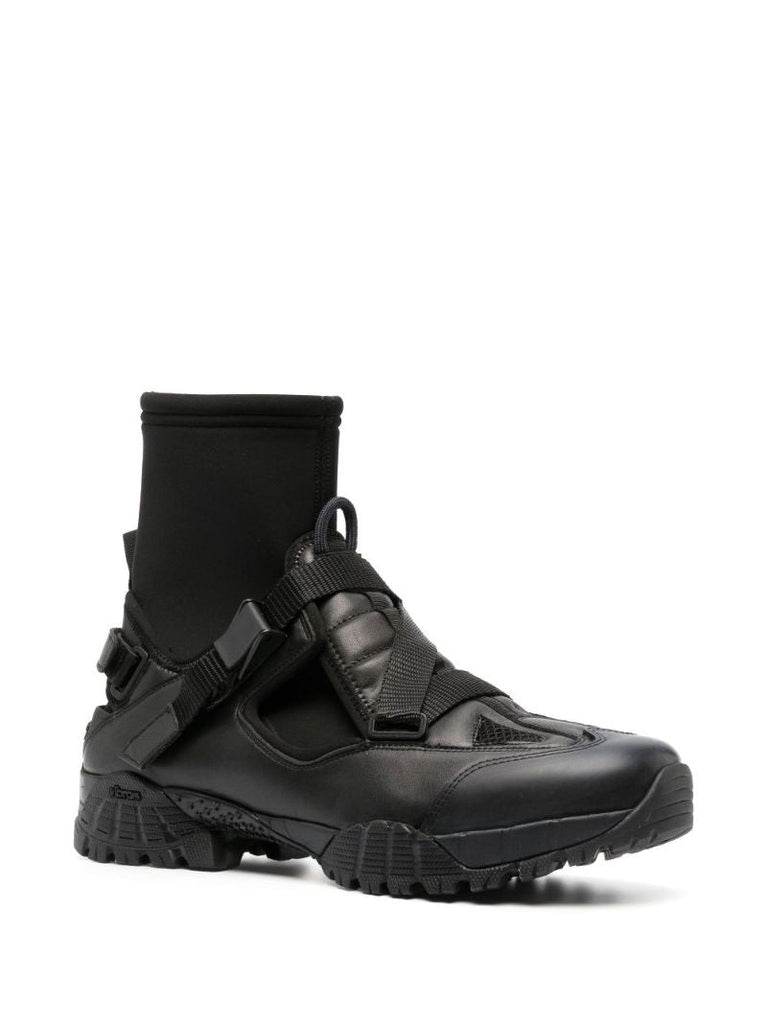 Black Cloud Walker High-top Sneakers