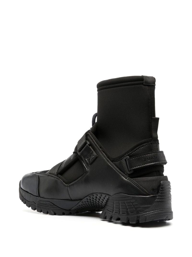 Black Cloud Walker High-top Sneakers