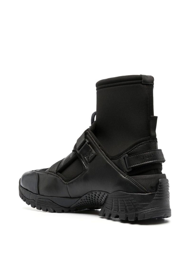 Black Cloud Walker High-top Sneakers