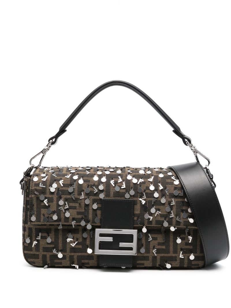 Black Sequin-embellished Tote Bag