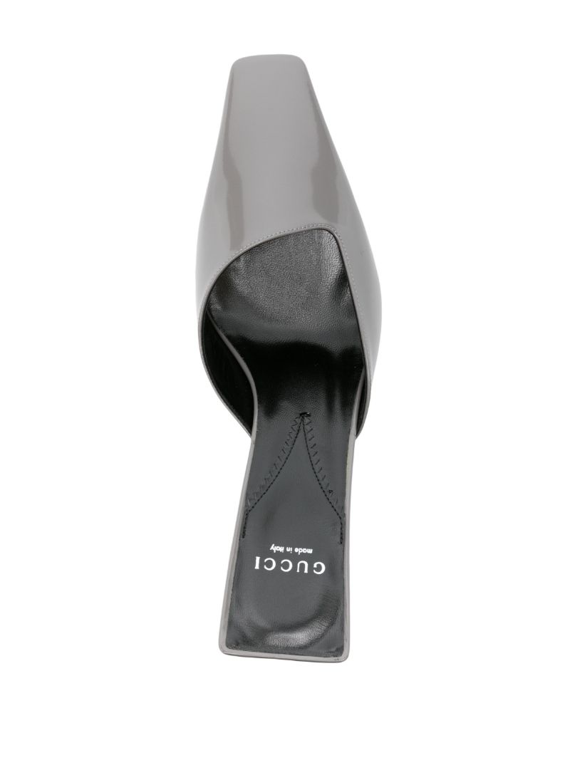 Grey 75 Leather Mules