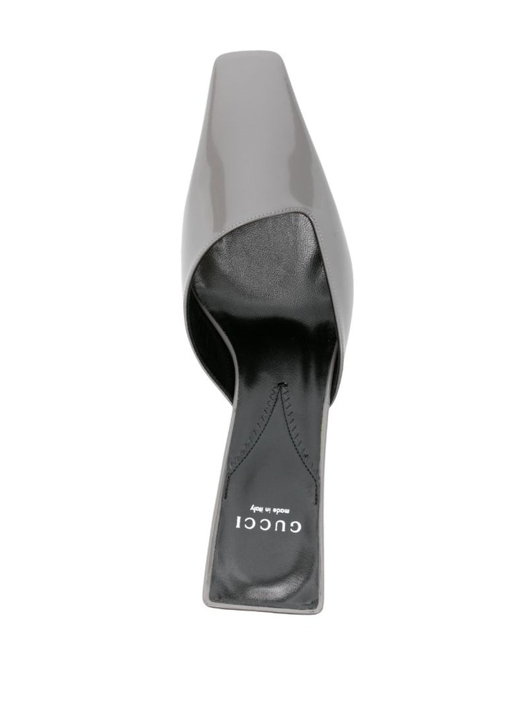 Grey 75 Leather Mules