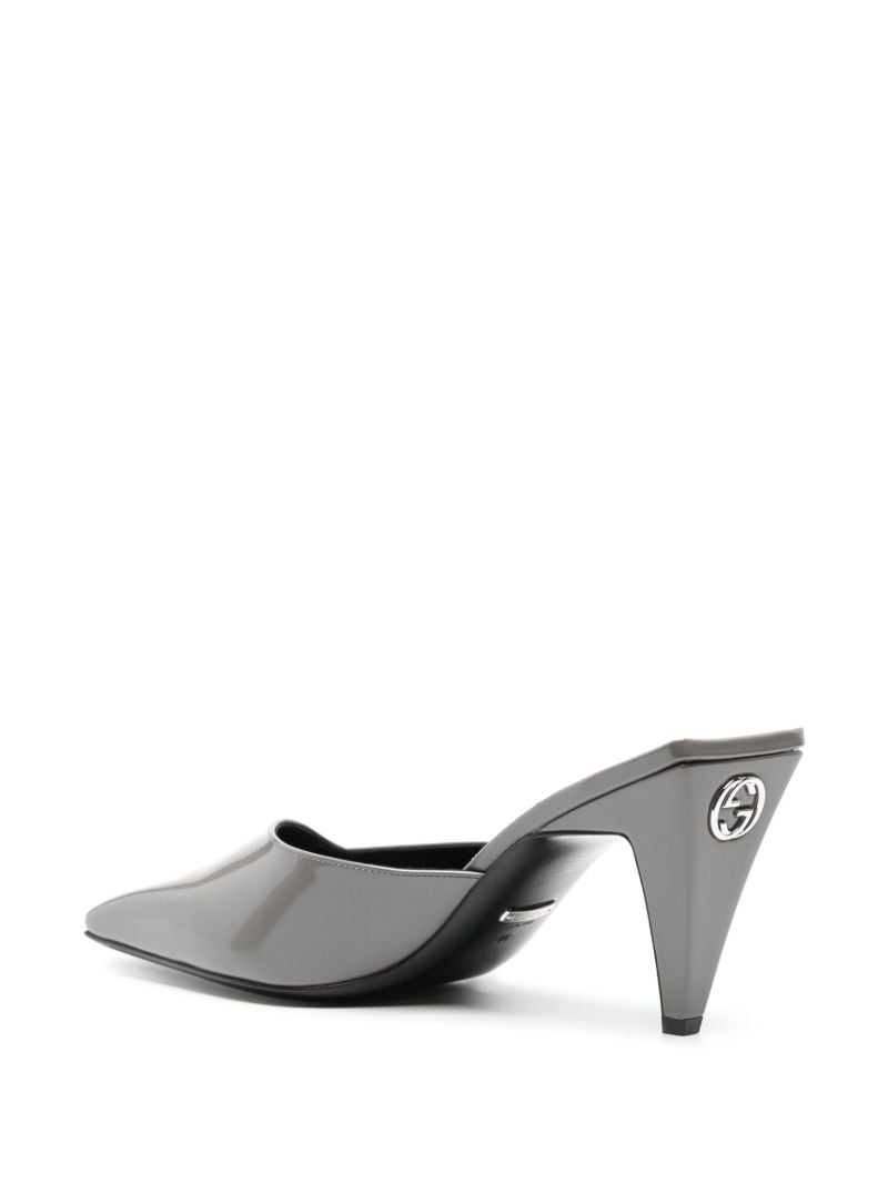 Grey 75 Leather Mules