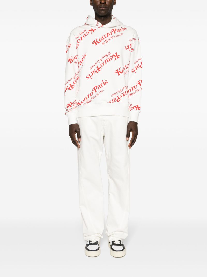 White Kenzo By Verdy Cotton Hoodie