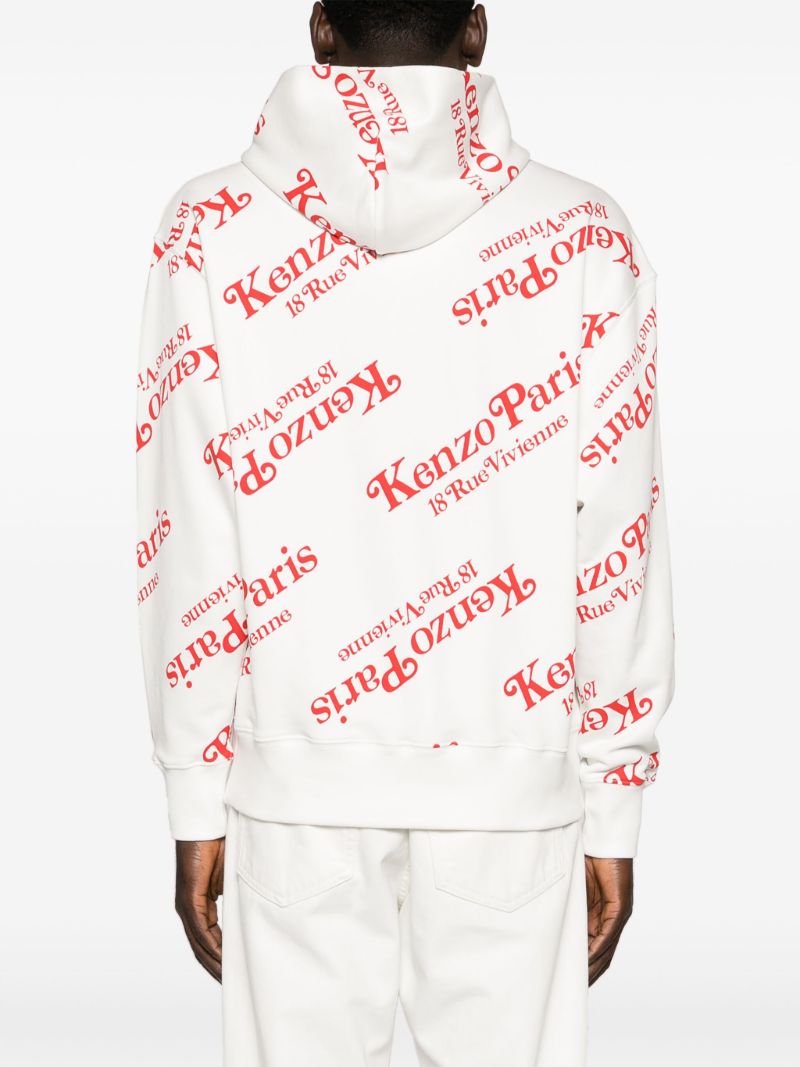 White Kenzo By Verdy Cotton Hoodie