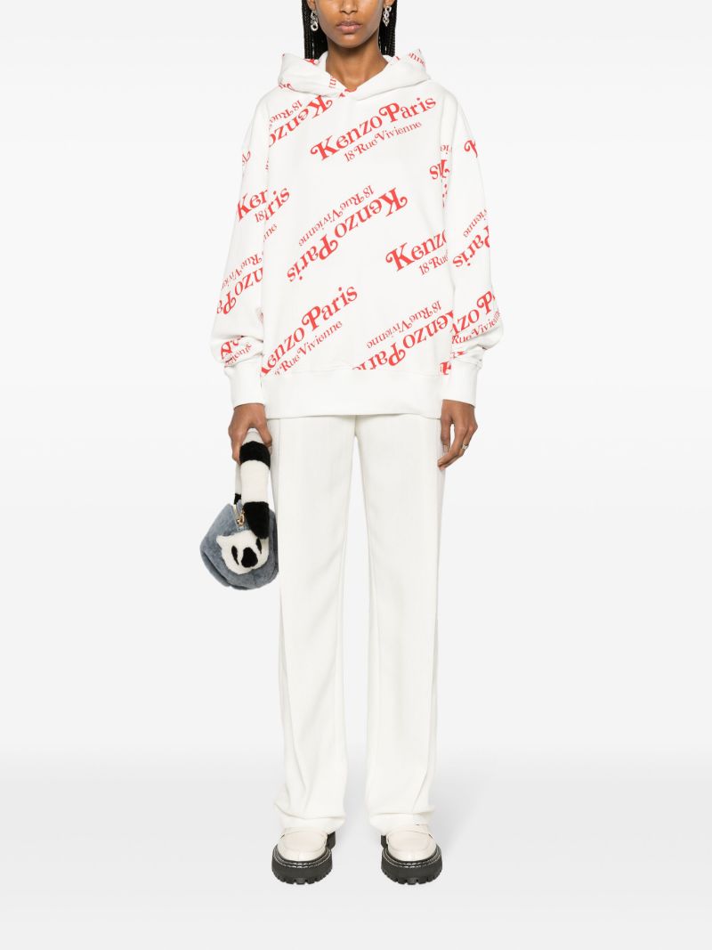 White Kenzo By Verdy Cotton Hoodie