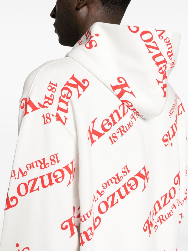 White Kenzo By Verdy Cotton Hoodie