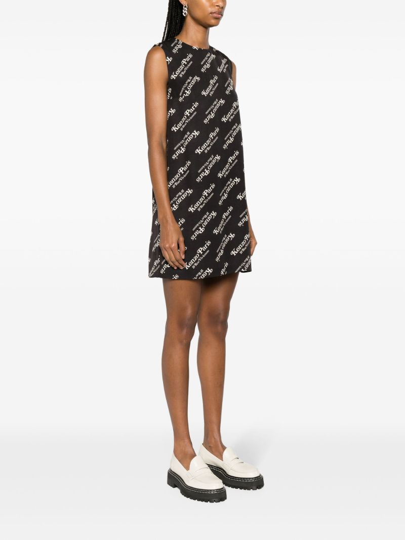 Black Kenzo By Verdy Mini Dress