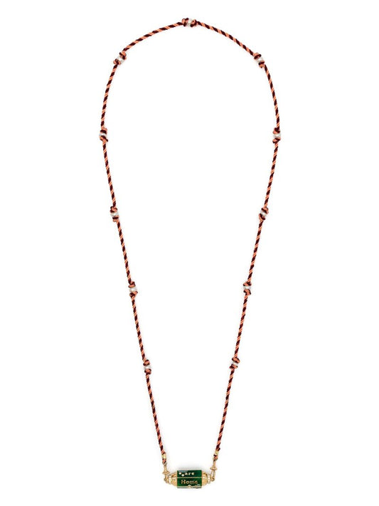 18k Yellow Gold Home Is Diamond Necklace