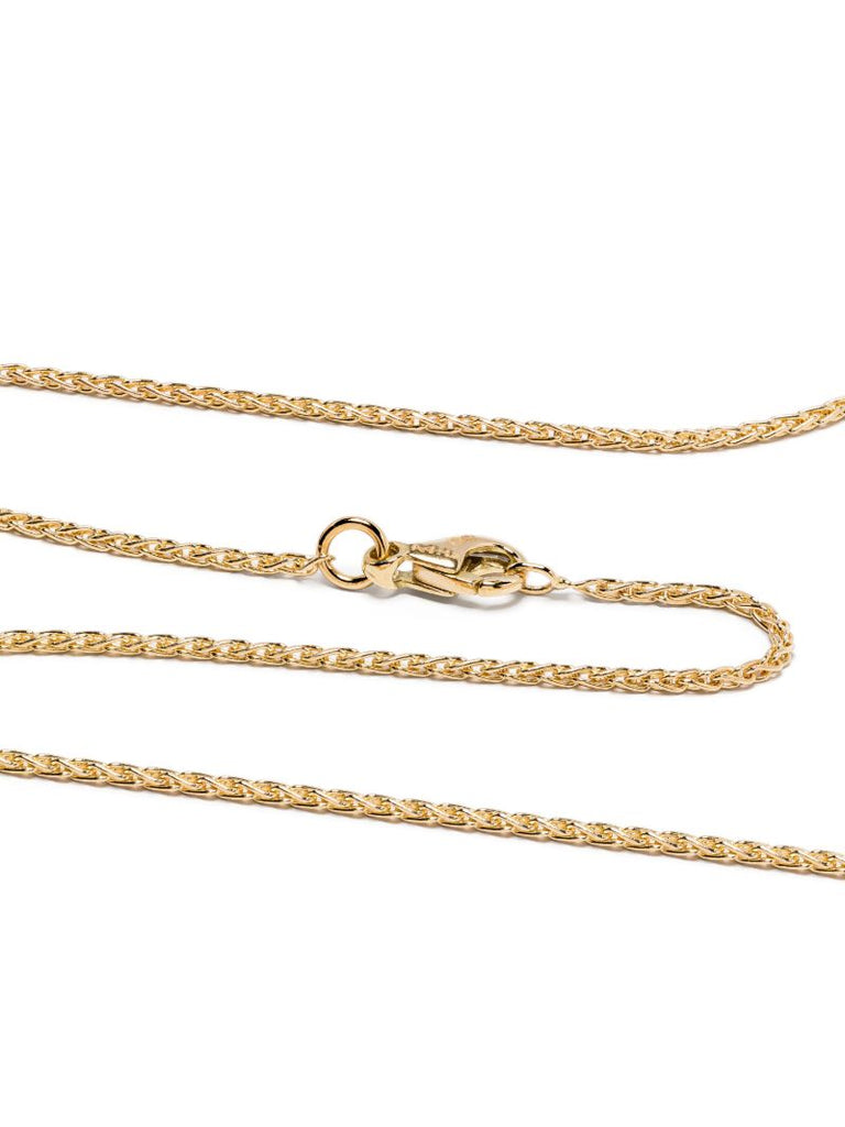 18k Yellow Gold Evil Eye Sapphire and Diamond Necklace