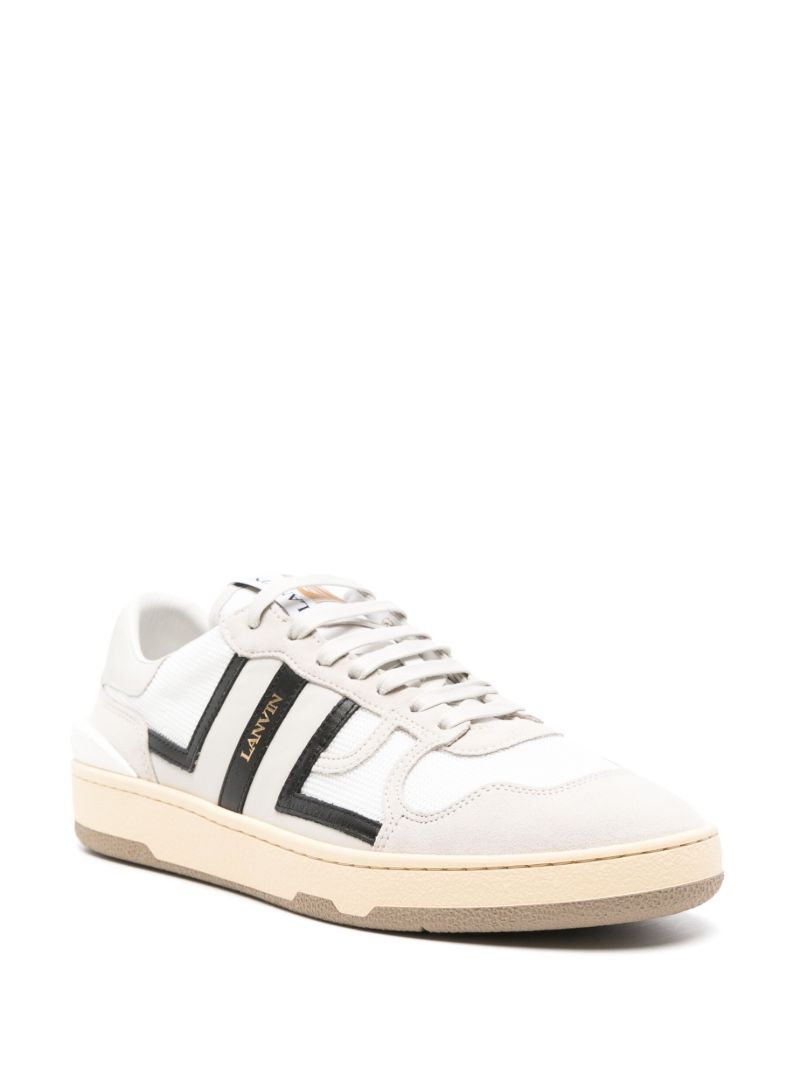 White Clay Leather Sneakers