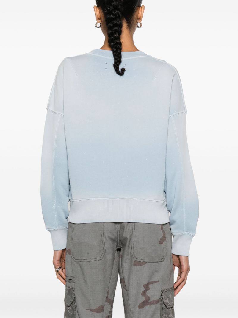 Blue Filigree Logo-print Sweatshirt