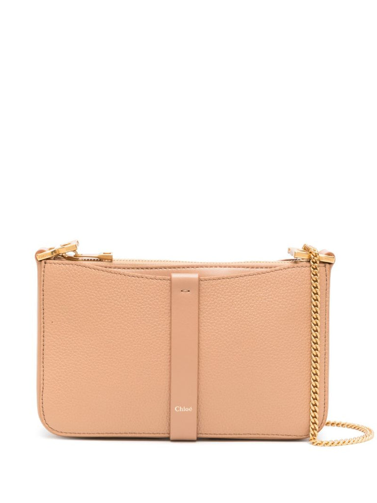 Neutral Marcie Leather Crossbody Bag