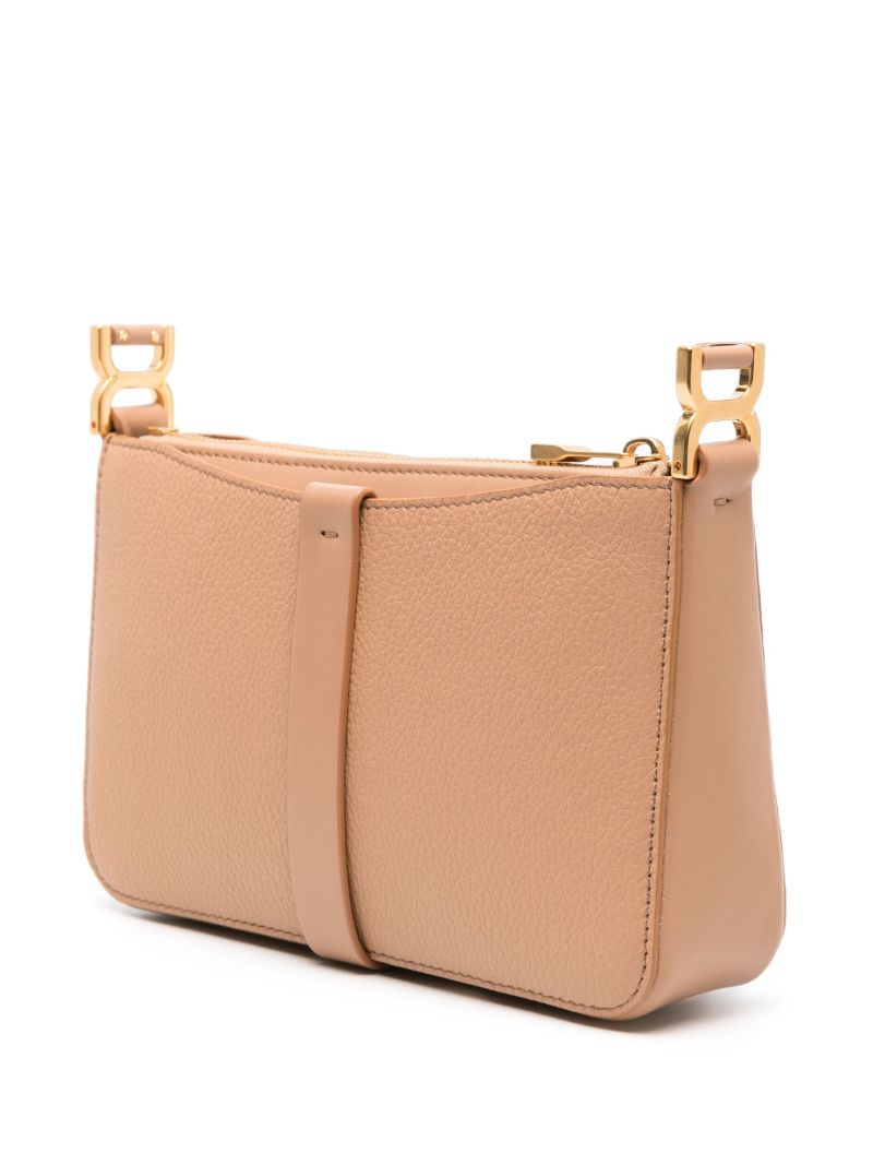 Neutral Marcie Leather Crossbody Bag