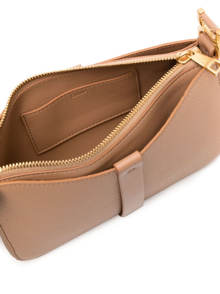 Neutral Marcie Leather Crossbody Bag
