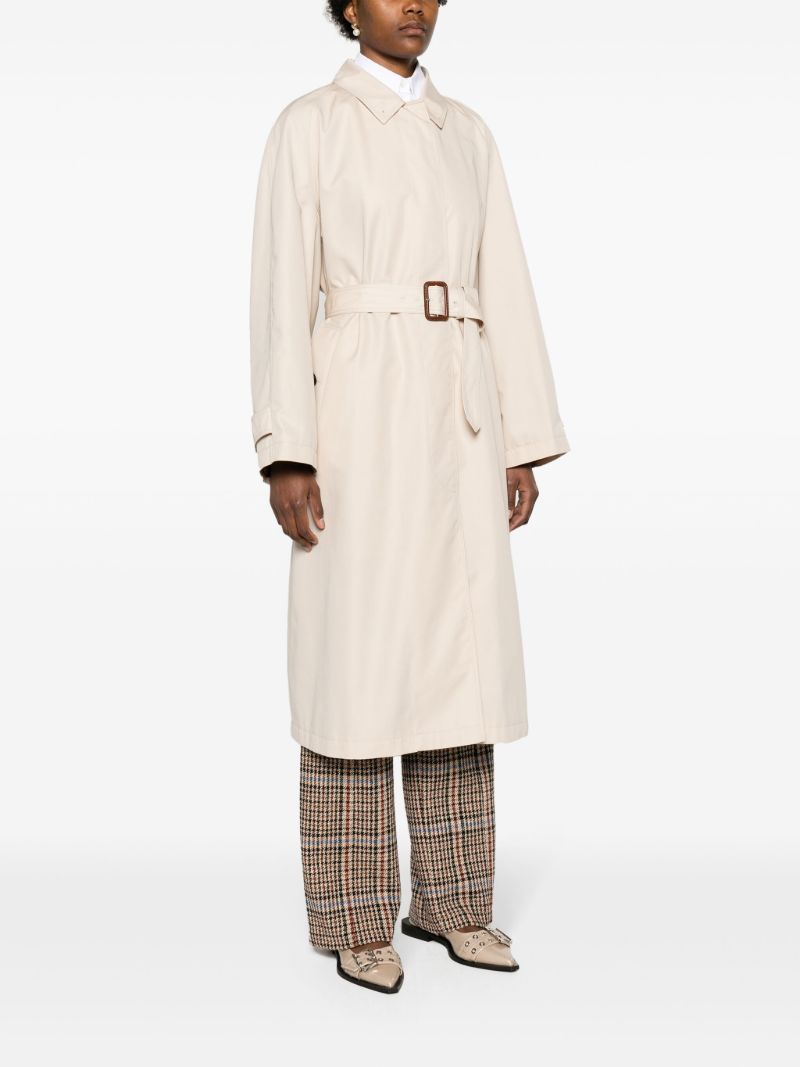 Neutral Belted Trench Coat