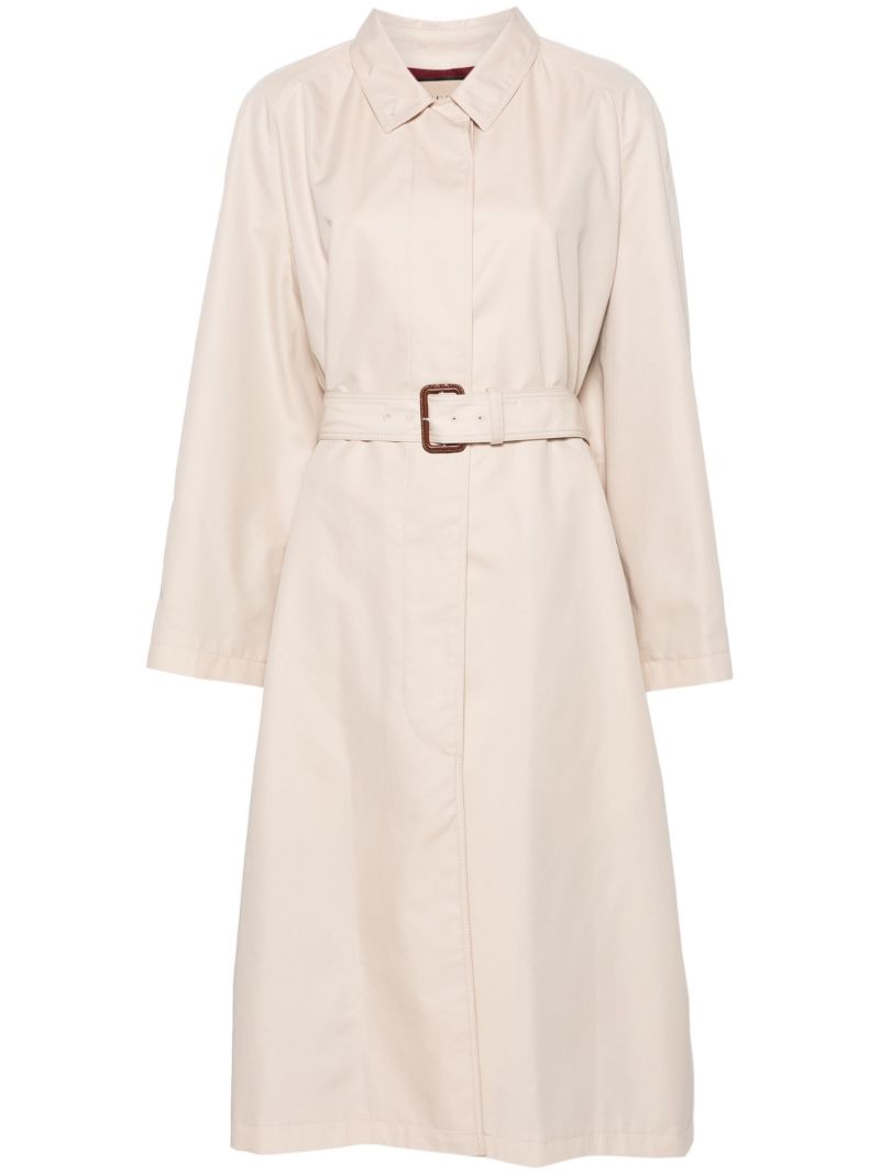 Neutral Belted Trench Coat