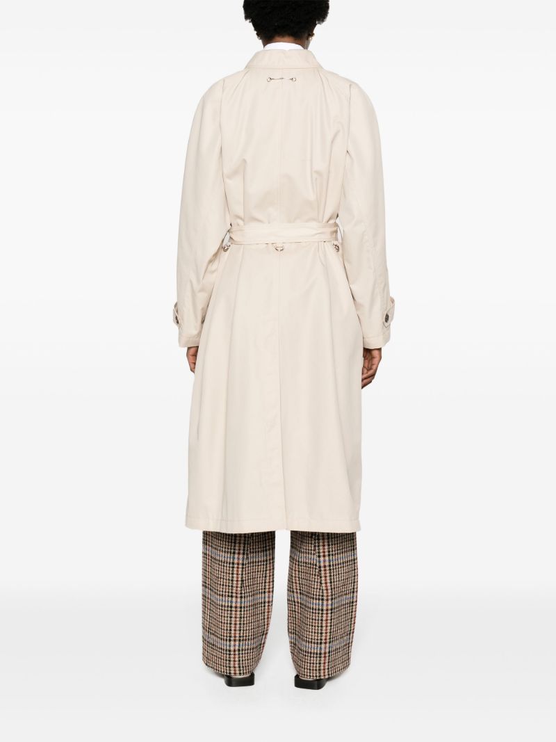 Neutral Belted Trench Coat