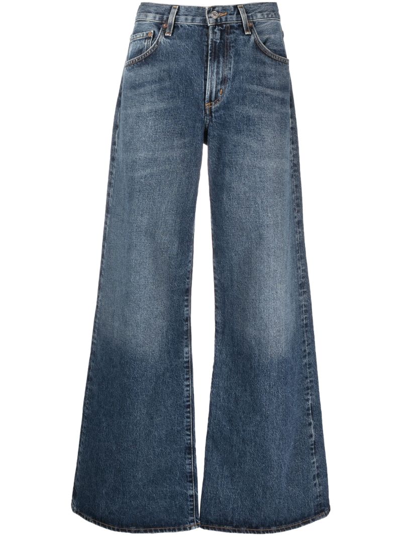 Blue Clara Low-rise Flared Jeans