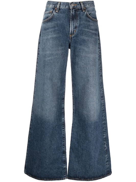 Blue Clara Low-rise Flared Jeans
