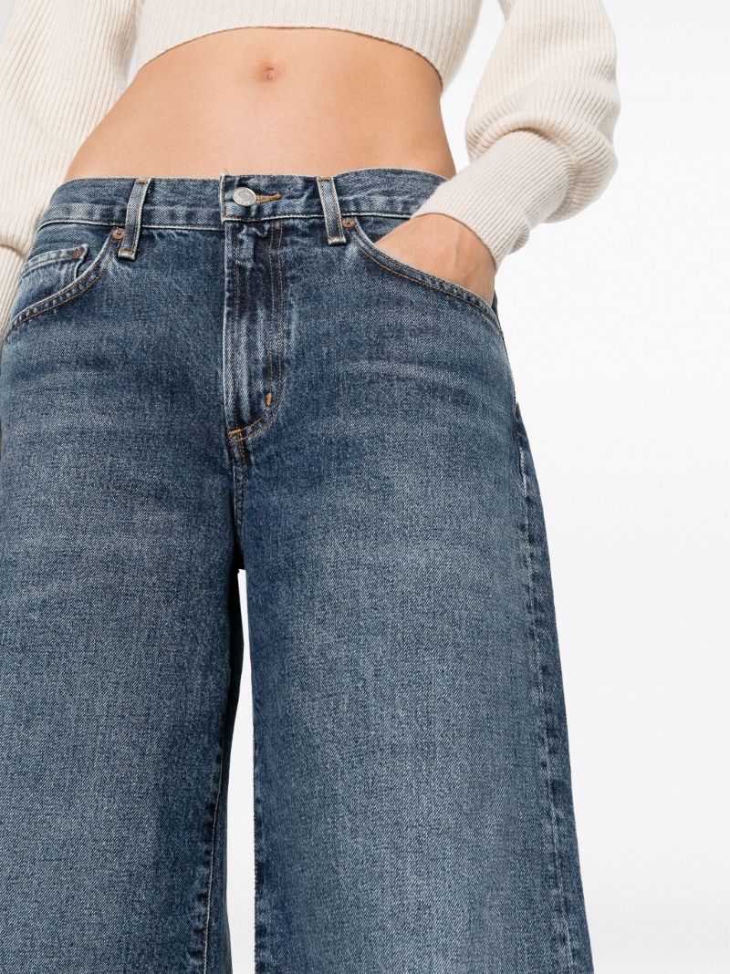 Blue Clara Low-rise Flared Jeans