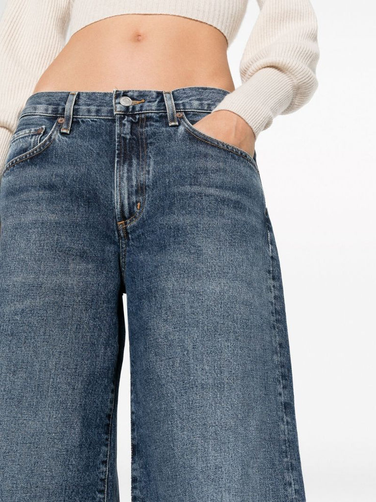 Blue Clara Low-rise Flared Jeans