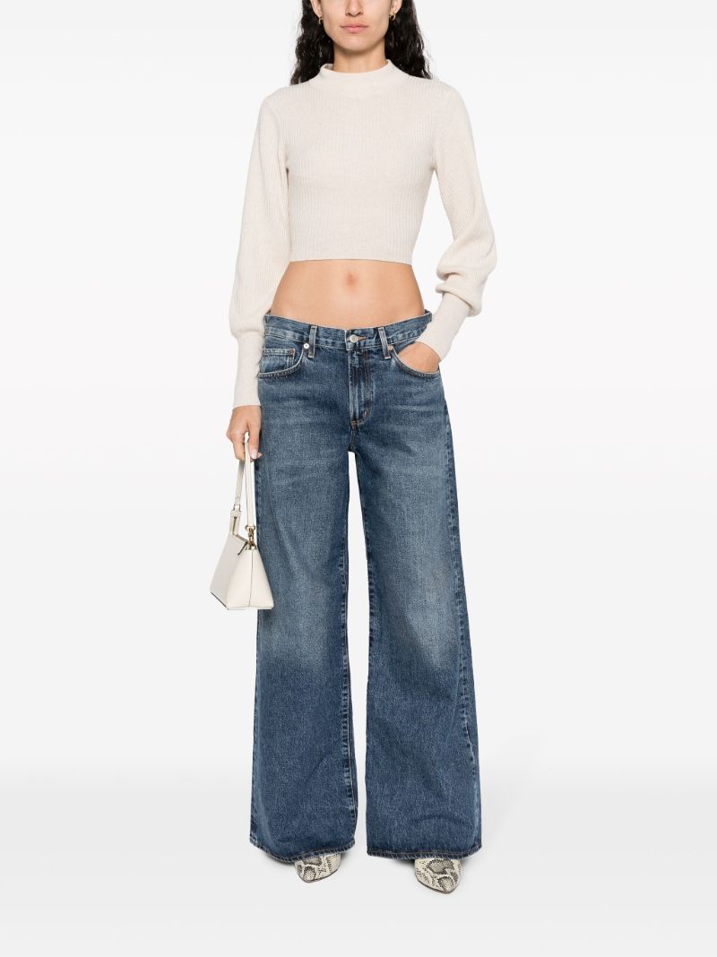 Blue Clara Low-rise Flared Jeans