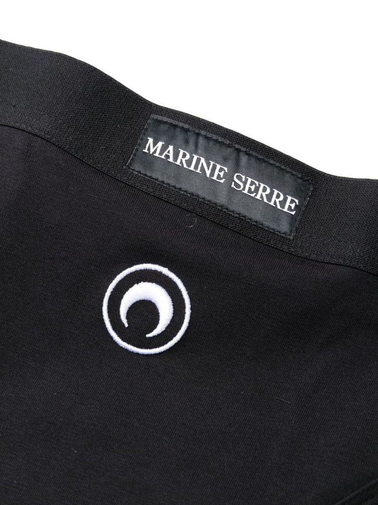 Black Logo Embroidered High Waist Briefs