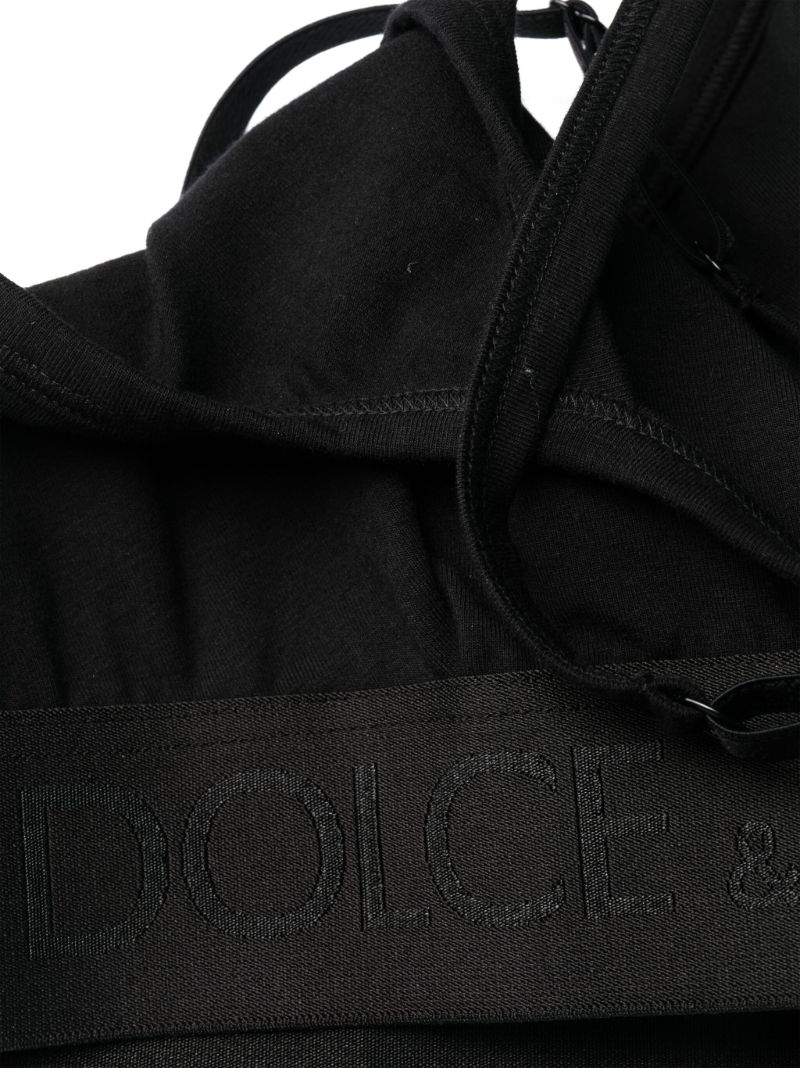 Black Logo Sports Bra