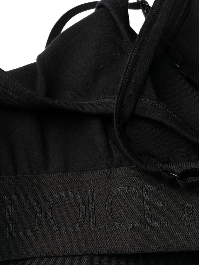 Black Logo Sports Bra