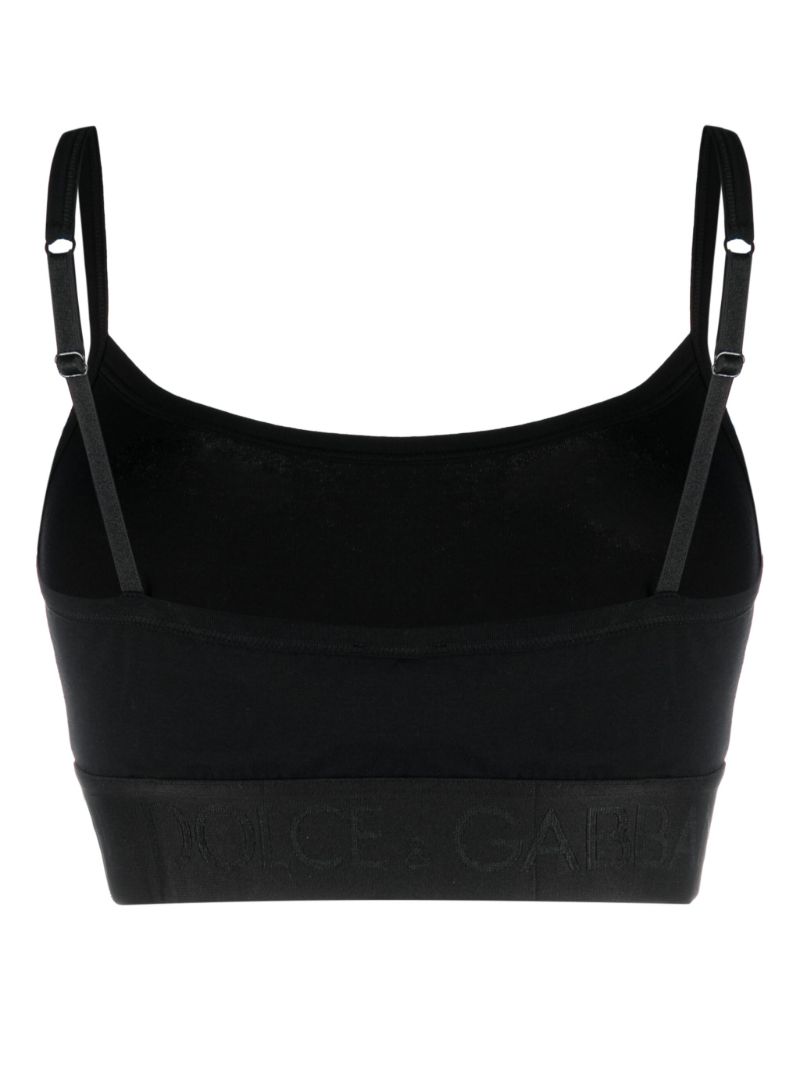 Black Logo Sports Bra