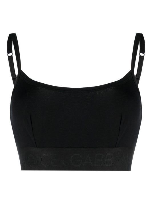 Black Logo Sports Bra